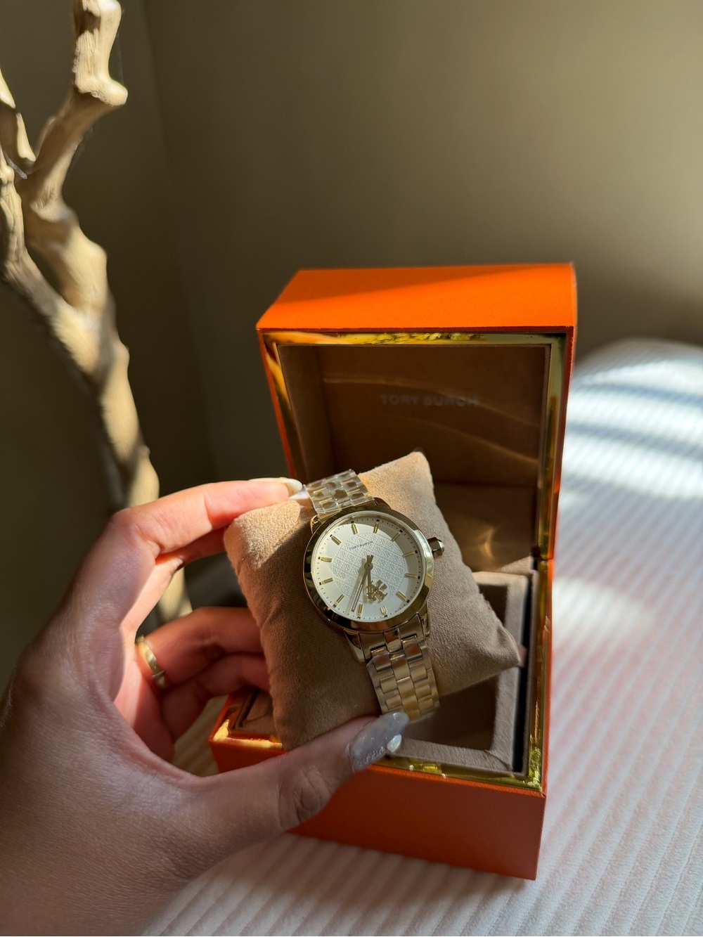 Tory Burch Women's Gold-Tone Bracelet Watch